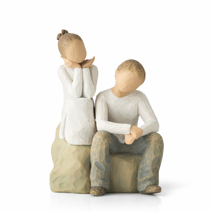 Brother and Sister Figurine – Sibling Family Keepsake