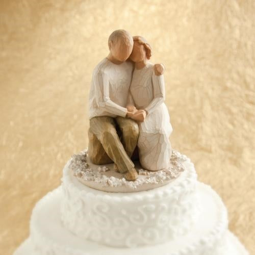 Anniversary Cake Topper Figurine – Couple Celebration Keepsake