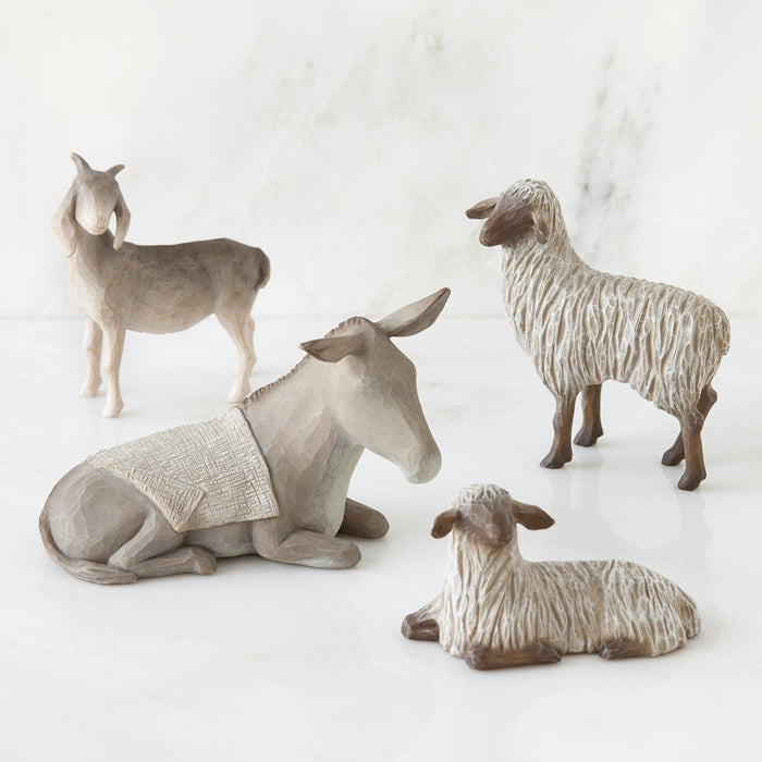 Willow Tree Sheltering Animals for the Holy Family Nativity