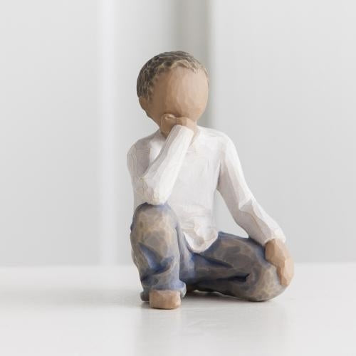 Inquisitive Child Figurine – Darker Skin Tone Family Keepsake