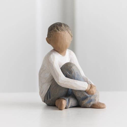Caring Child Figurine – Darker Skin Tone Family Keepsake