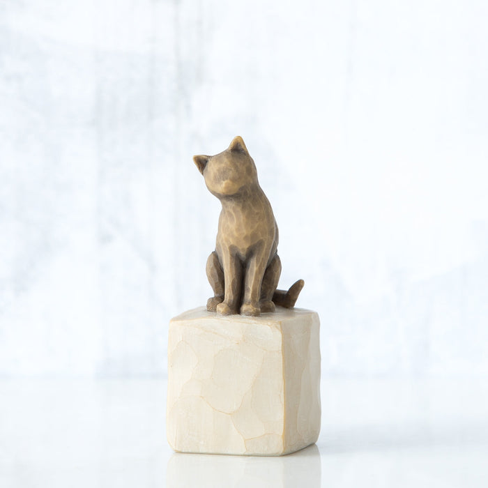 Love My Cat Dark Figurine – Cat Lover Keepsake Gift