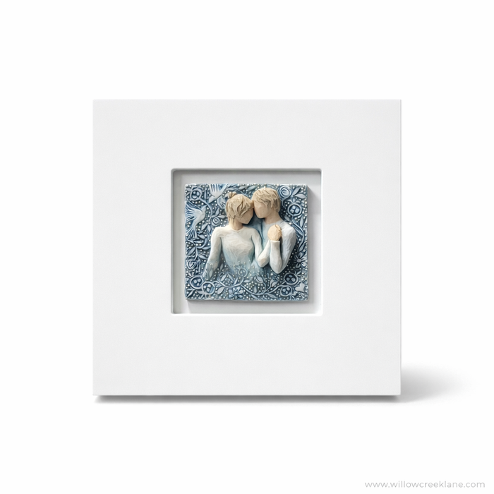 Duet Framed Plaque – Romantic Love Song Keepsake