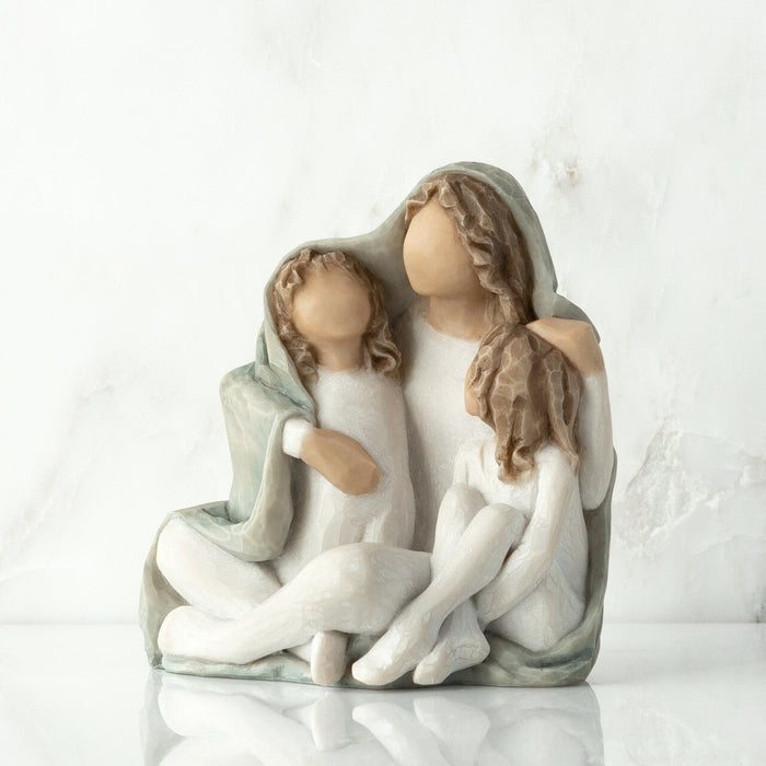 Cozy Figurine – Mother and Children Family Keepsake