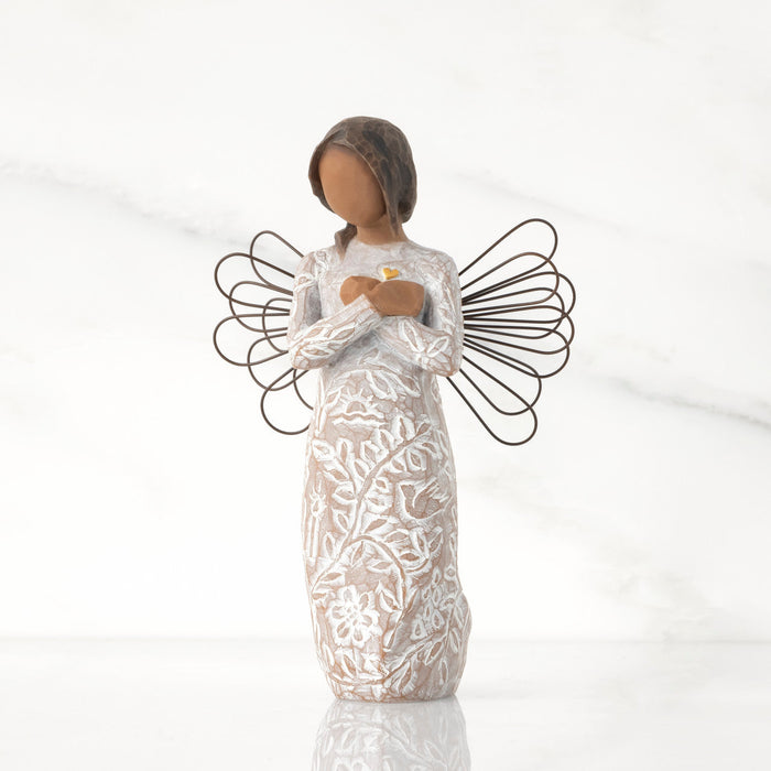 Remembrance Angel – Darker Skin Memorial Keepsake