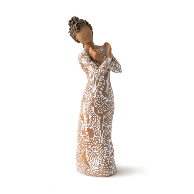 Music Speaks Figurine – Darker Skin Musician Gift