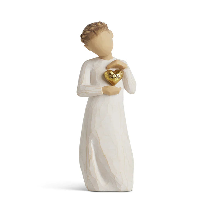 2024 Heart Figurine – Dated Memory Keepsake Gift