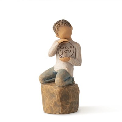 Love You Too Figurine Lighter Skin – Child Love Keepsake Gift