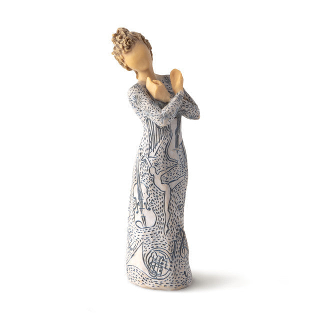 Music Speaks Figurine – Lighter Skin Musician Gift