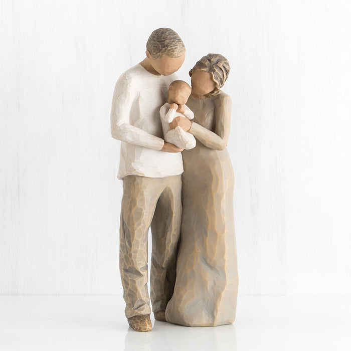 We Are Three Figurine – New Baby Family Keepsake Gift